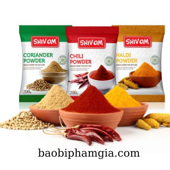 Tìm hiểu chung về bao bì gói gia vị nấu ăn và cách đặt hàng